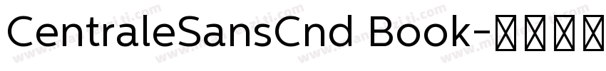 CentraleSansCnd Book字体转换